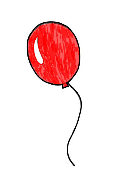 image of red balloon